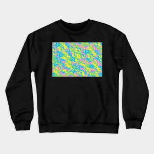 Fuzzy Wiggly worms on a string. It's Worm Time Babey! Crewneck Sweatshirt